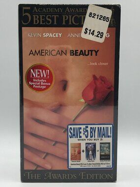 Dual Cassette American Beauty The Awards Edition 1999 VHS VCR Video Tape New